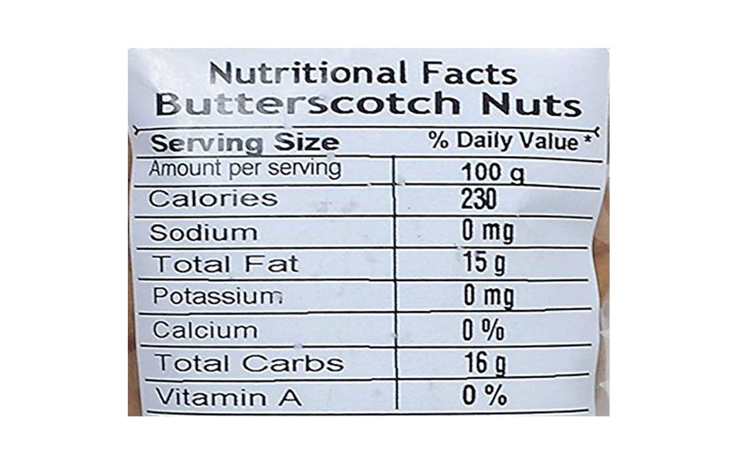 Leeve Dry fruits Butterscotch Nuts    Pack  400 grams
